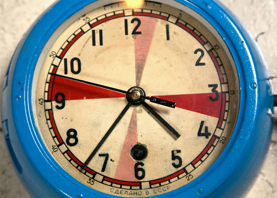 Blue 1960s Russian Submarine Clock at 1stDibs russian submarine clocks, soviet submarine clock