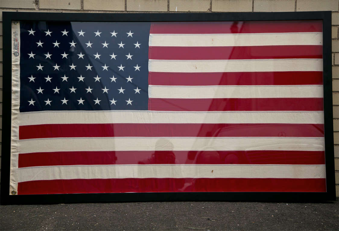 Framed 49 Star United  States  Flag