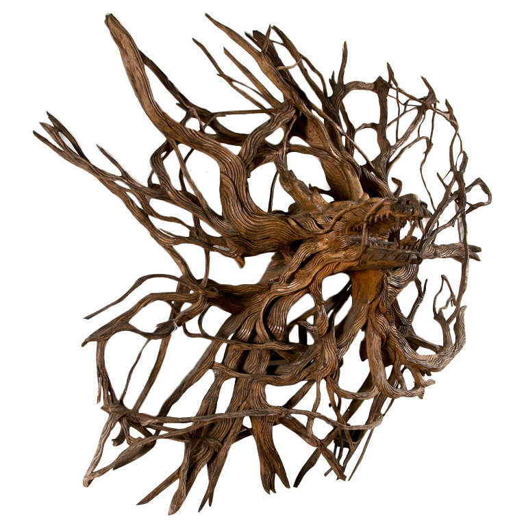 Large  Teak  Wood  Root Sculpture For Sale