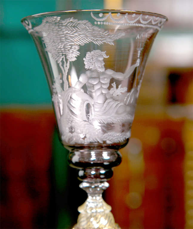 murano glass goblets