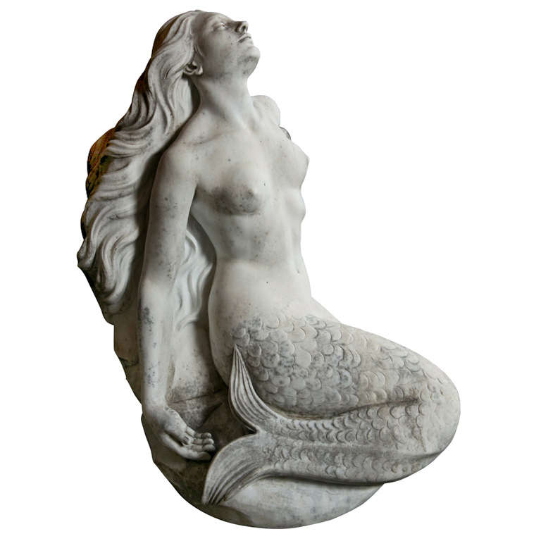 Carrara Marble Of Mermaid