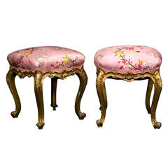 Pair Of Louis XV Style Footstools