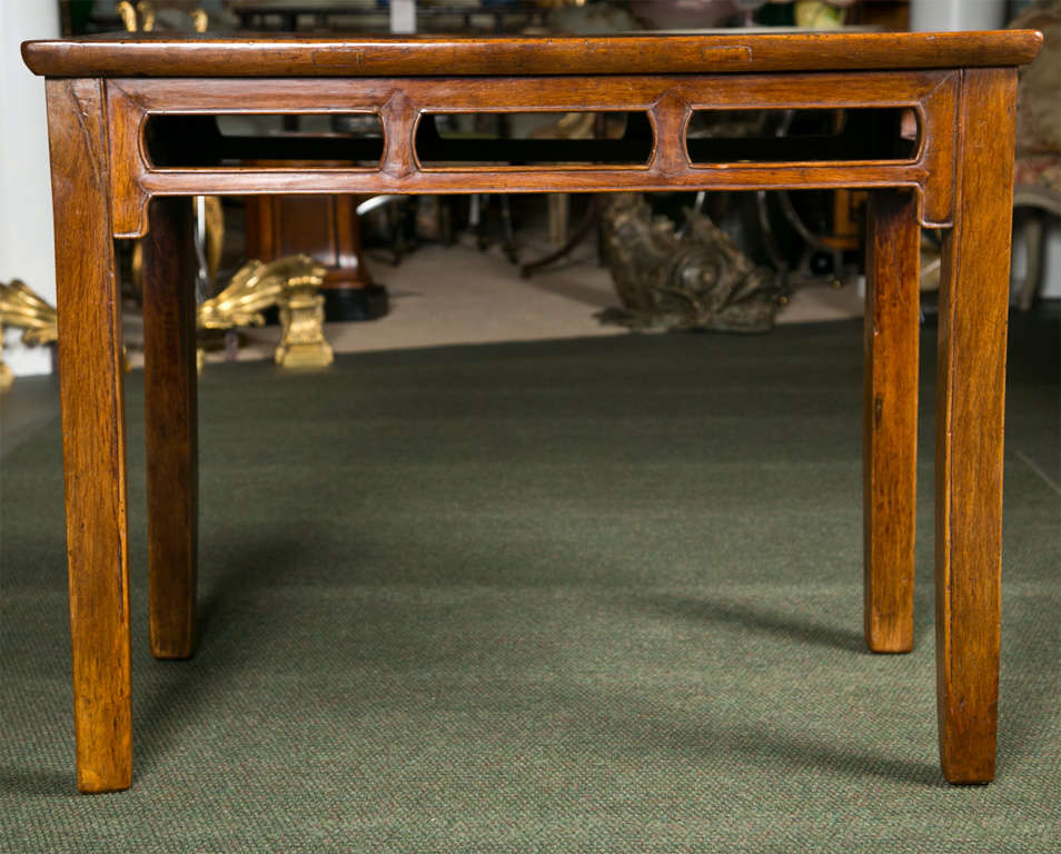 An nAsian 'fusion' table of Korean oak and Chinese burlwood.