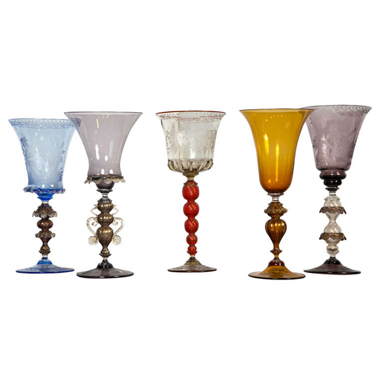 Glass Goblets For Sale at 1stDibs style glass