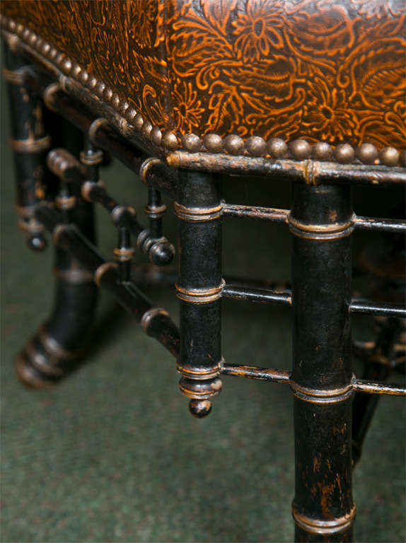 Regency Style Hexagonal Stool For Sale at 1stDibs