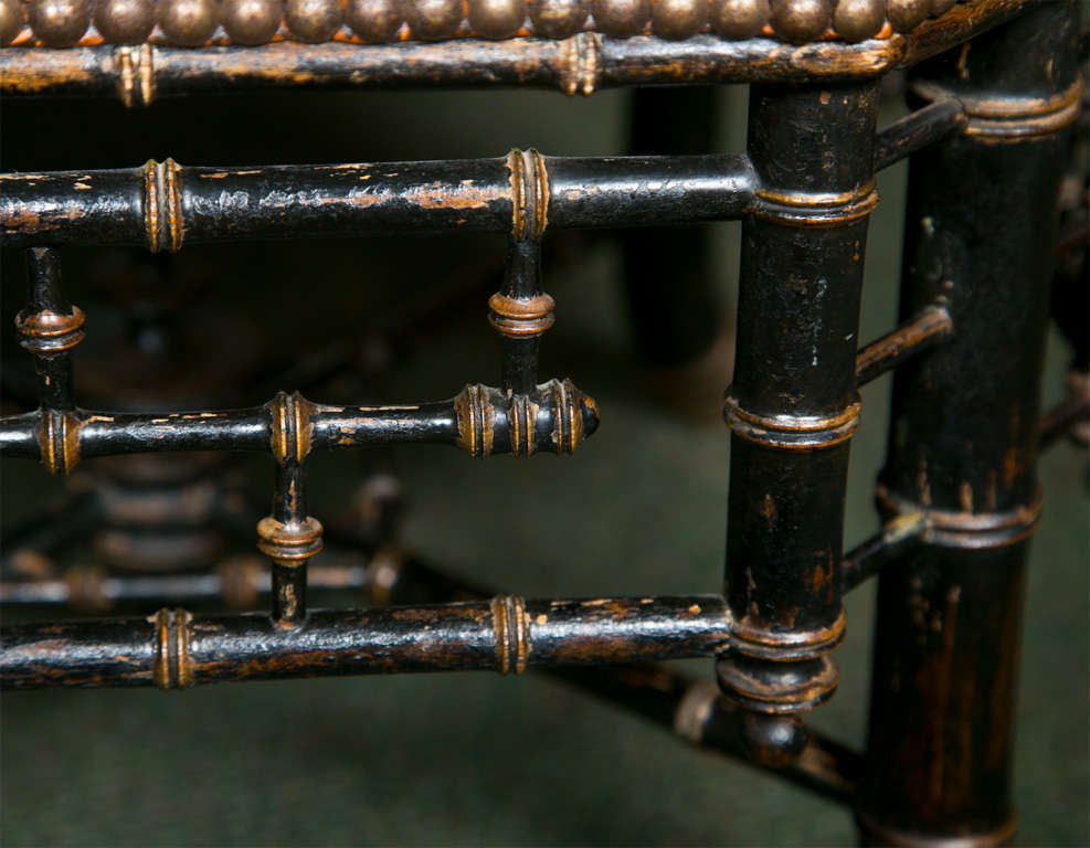 Regency Style Hexagonal Stool For Sale at 1stDibs