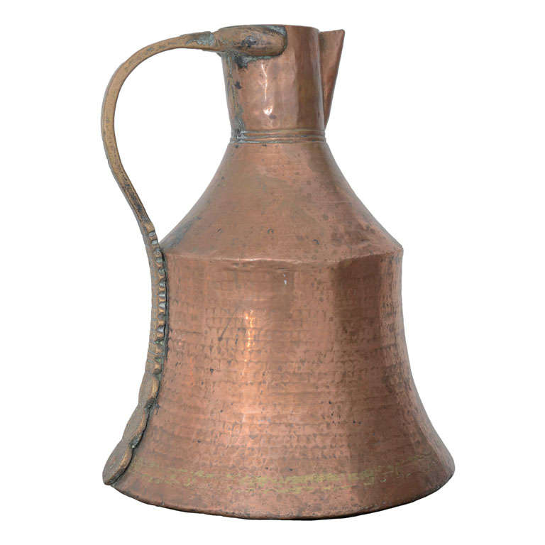 French Copper Pitcher For Sale