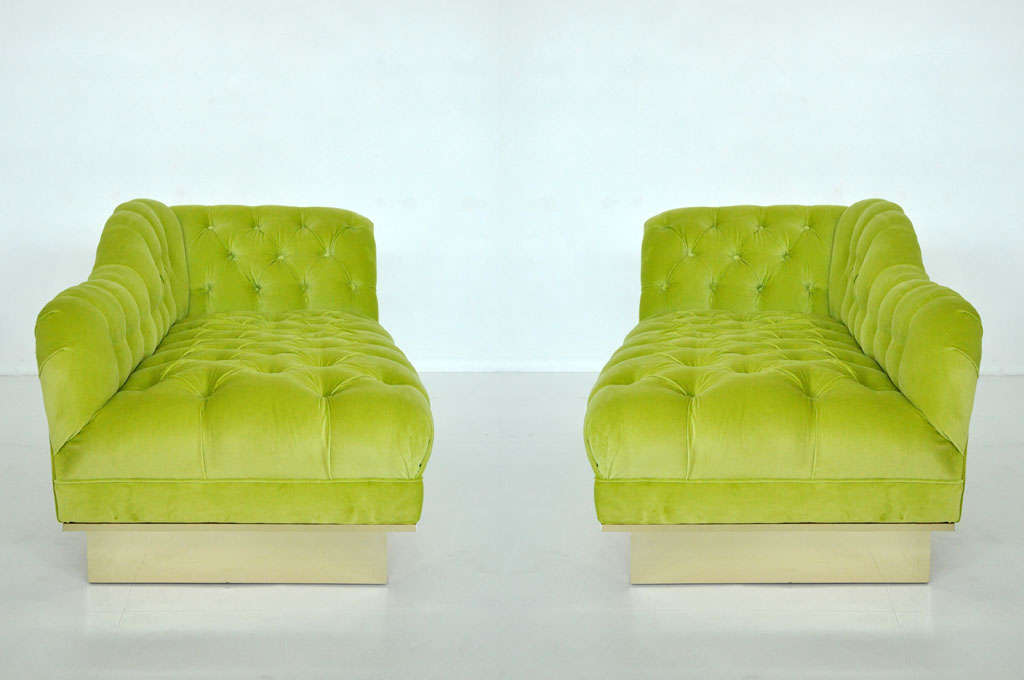 Hollywood Regency Chaise Lounge Pair 3