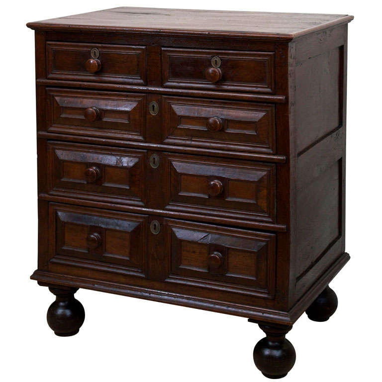 Jacobean Style chest of drawers For Sale
