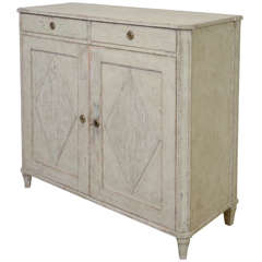 Antique Swedish Gustavian Painted Sideboard Early 19th C.