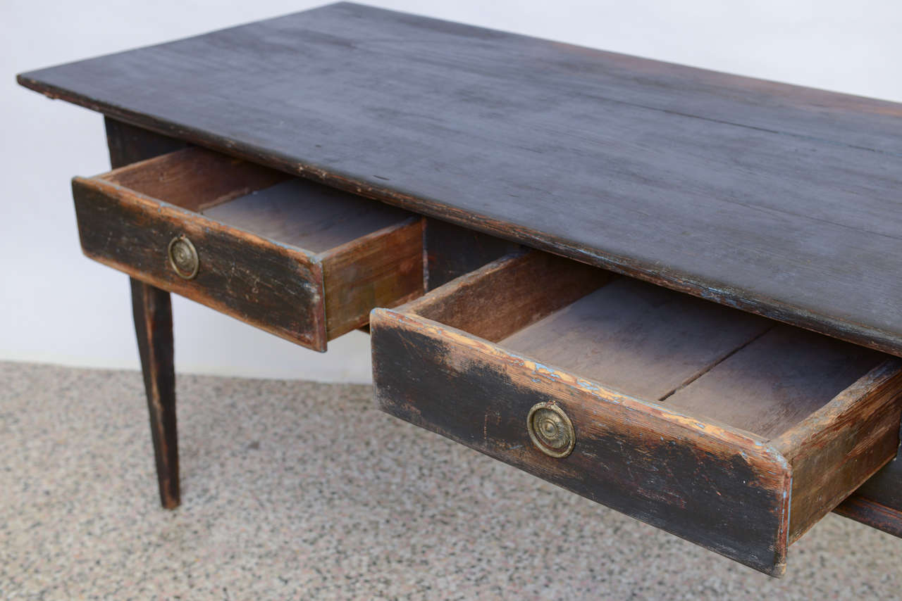 Late 18th Century Antique Swedish Farmhouse Table In Good Condition In West Palm Beach, FL