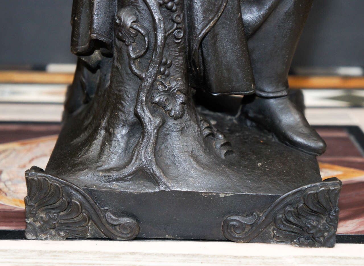 Neoclassico Statua di Goethe in ferro di Berlino del XIX secolo in vendita