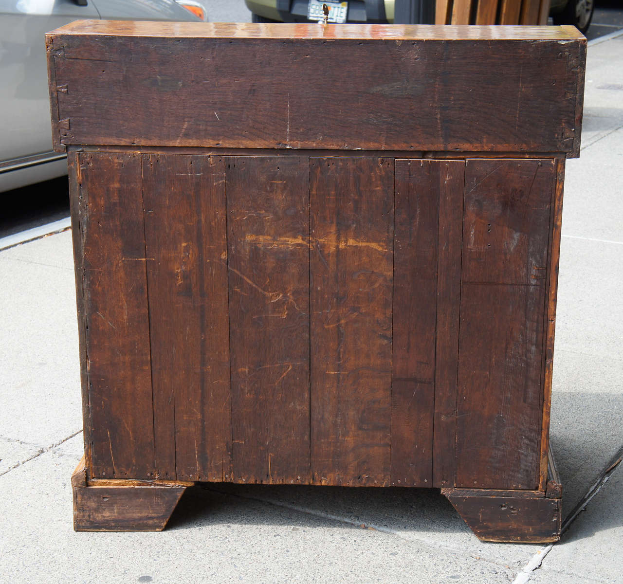 Queen Anne Burled Walnut Slant Front Desk For Sale 3