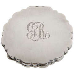 Glamorous Art Deco Sterling Silver Compact