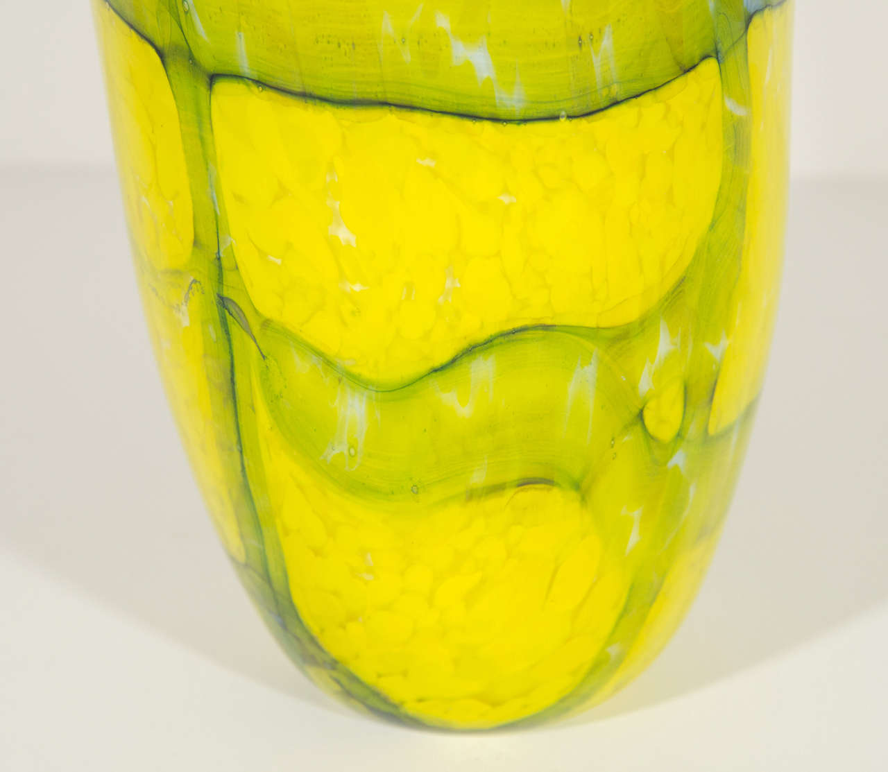 Italian Mid Century Murano Glass Vase in The Style of Vittorio Ferro