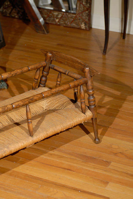 Straw French Provencal Cradle c.1880s For Sale