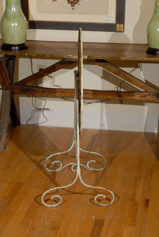 Turn of the Century Iron Wine Tasting Table For Sale 3