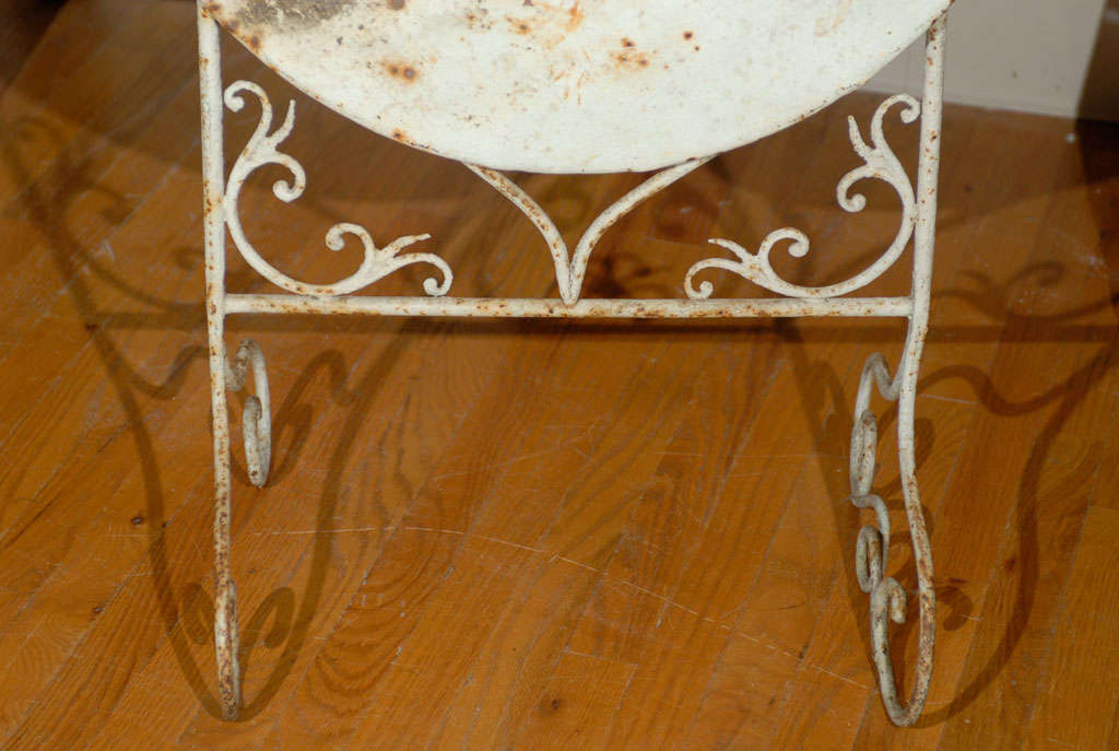 Turn of the Century Iron Wine Tasting Table For Sale 5