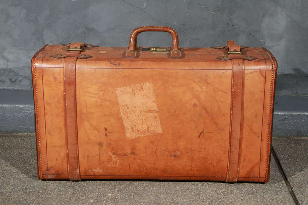 British Wonderful Vintage Leather Suitcase