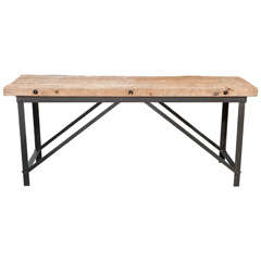 Console Table From 18th Century 2 3/4" Pitch Pine