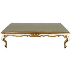 Coffee Table with Limestone Top