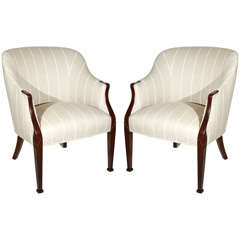 Pair of Barrel Chairs