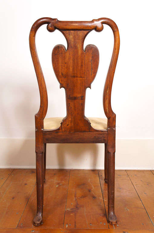 18th Century and Earlier Queen Anne Walnut Side Chair