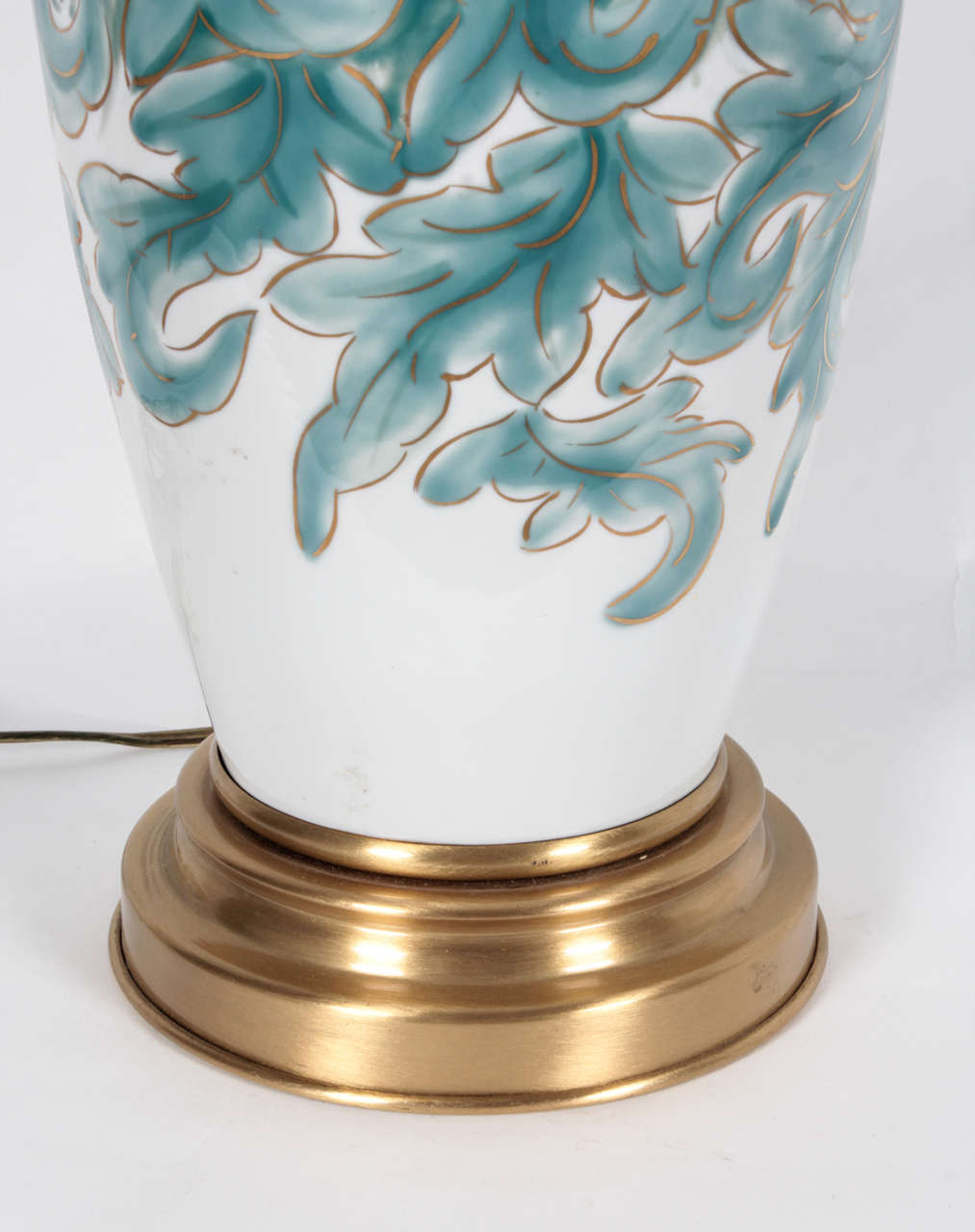 Important French Porcelain Lamp by Camille Tharaud In Excellent Condition For Sale In New York, NY