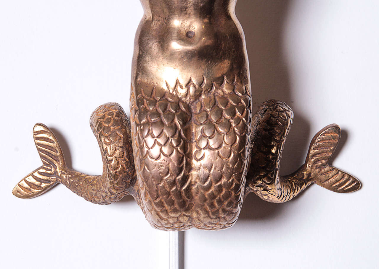 Nice pair of French bronze sconces by Asselbure 2