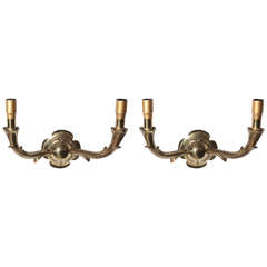 Pair of 1940s French Sconces by Scarpa