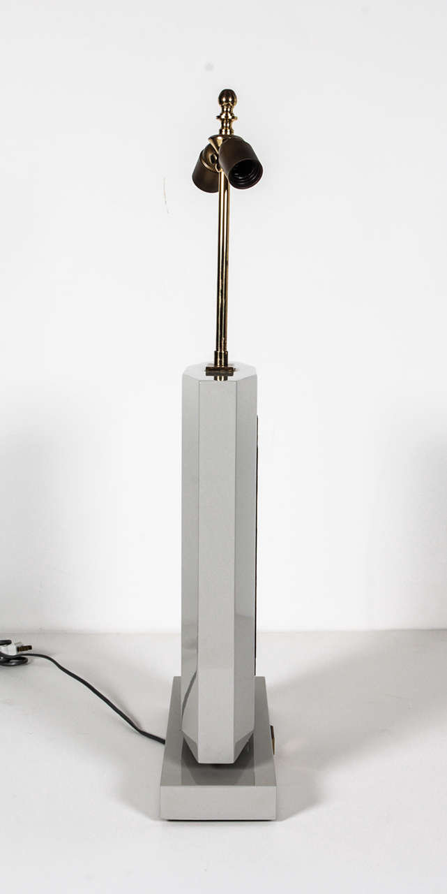 Brass Pair of Table Lamps by Christian Kreckels For Sale