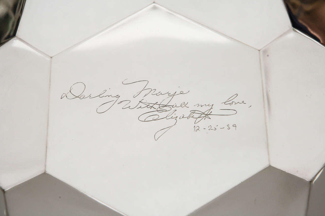 Tiffany & Co. Sterling Dish gifted from Elizabeth Taylor In Excellent Condition In Palm Desert, CA