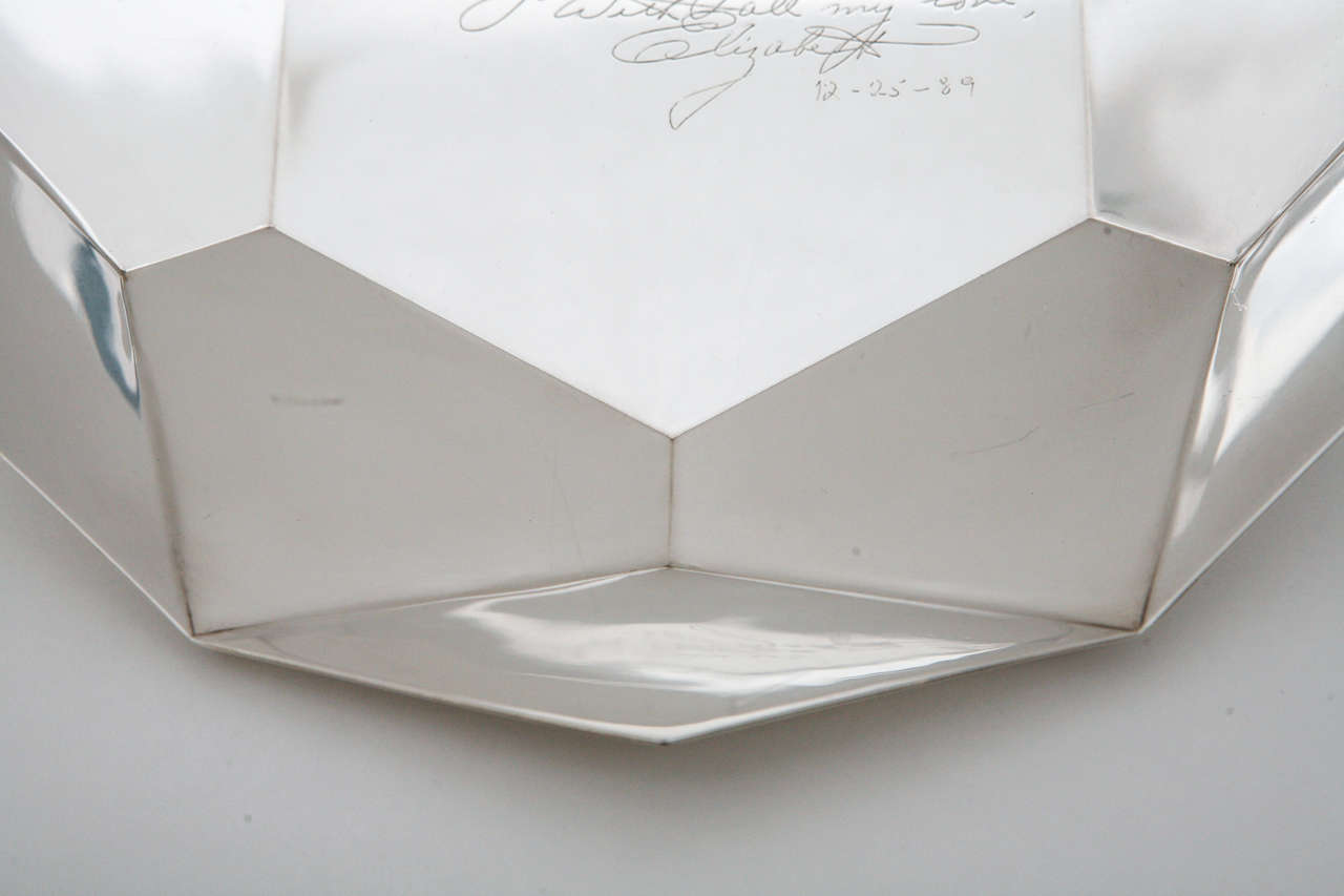 Sterling Silver Tiffany & Co. Sterling Dish gifted from Elizabeth Taylor