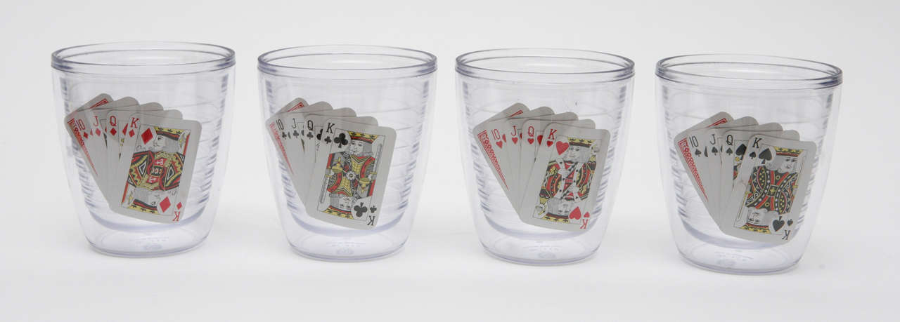 20th Century Playing Cards China and Glasses by Gucci
