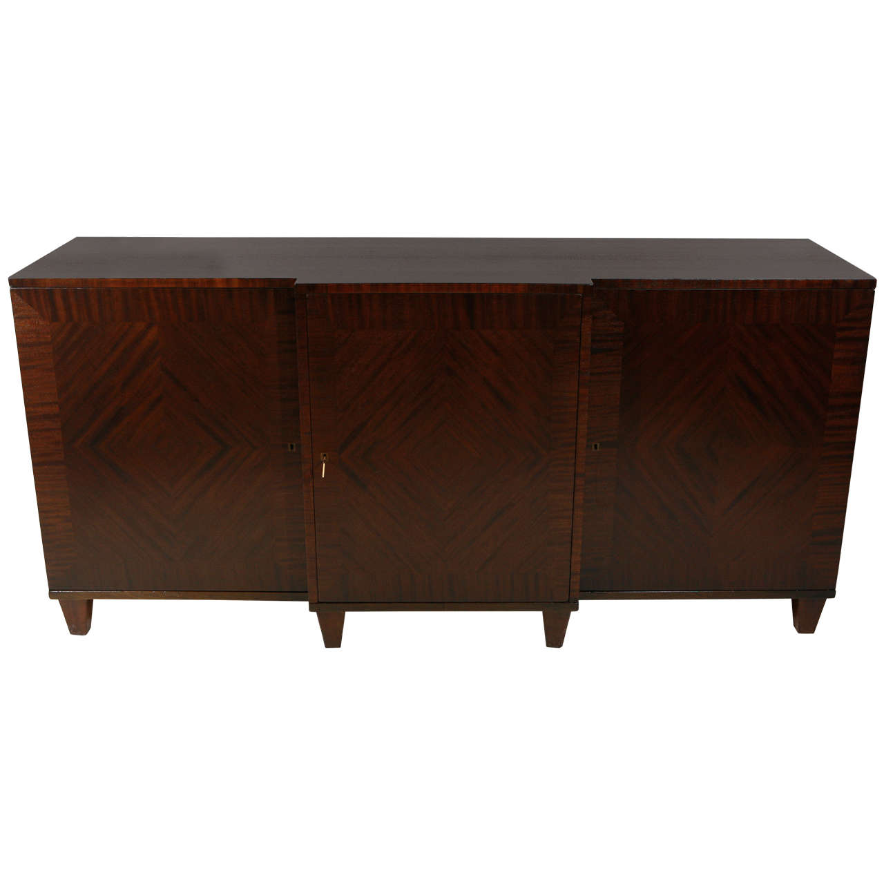 Rustic Oak Four Door Buffet For Sale at 1stDibs