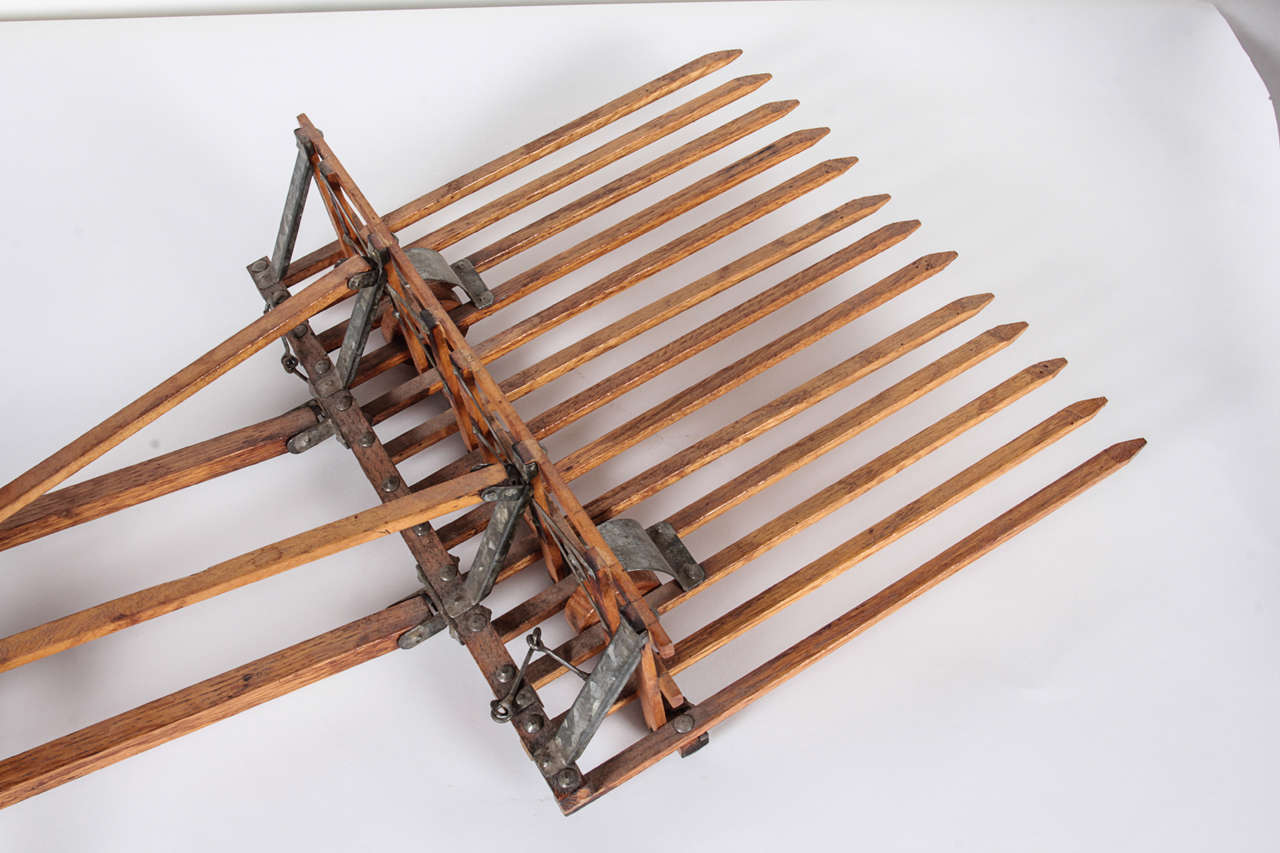 Horse Drawn Rake Model In Good Condition For Sale In New York, NY