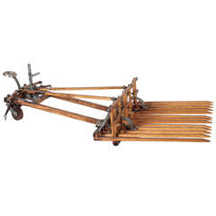 Horse Drawn Rake Model Antique Horse Drawn Rake Model