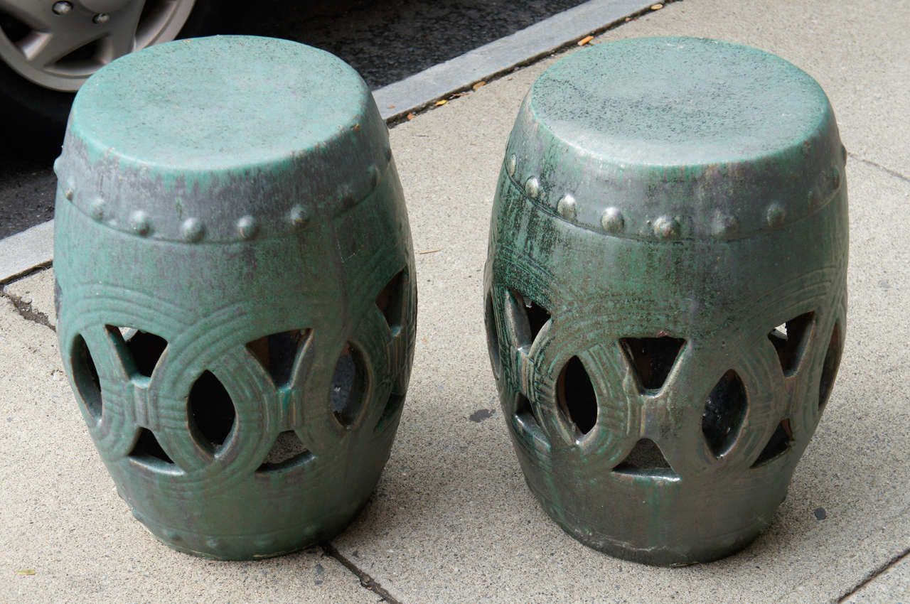 terracotta garden stool