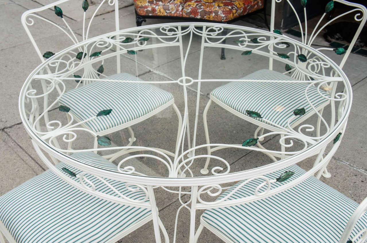 Vintage Woodard Iron Dining Set at 1stDibs