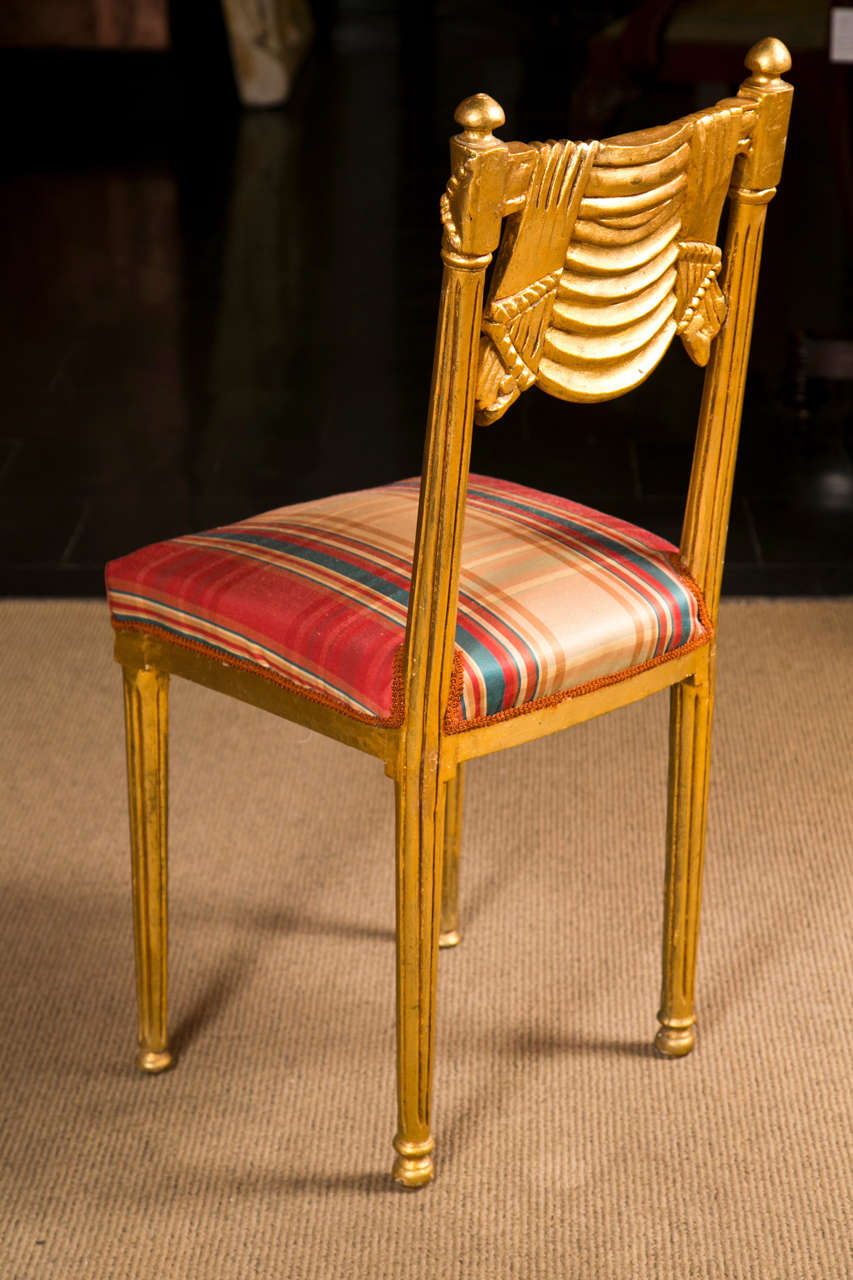 Pair of Gilt Wood Ballroom Chairs 2