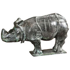 Ira Malleson Bronze Rhinoceros
