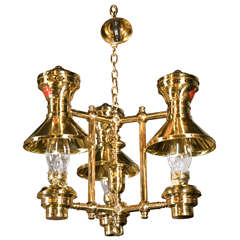 English Brass Chandelier