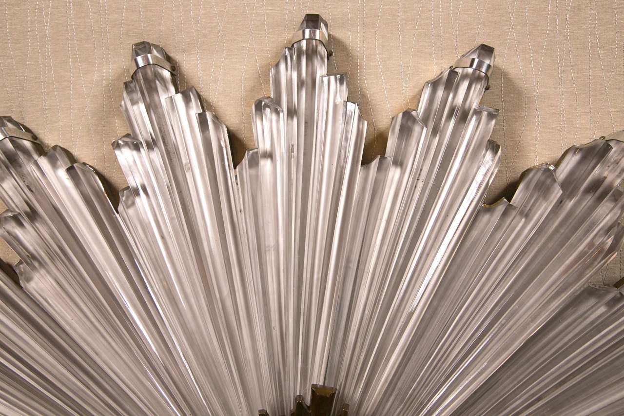 Espejo de cristal Sunburst