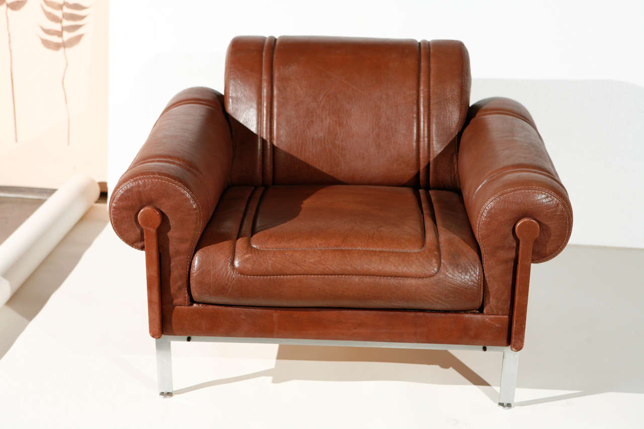 Set of Four Lounge Chairs By Maison Jansen at 1stdibs