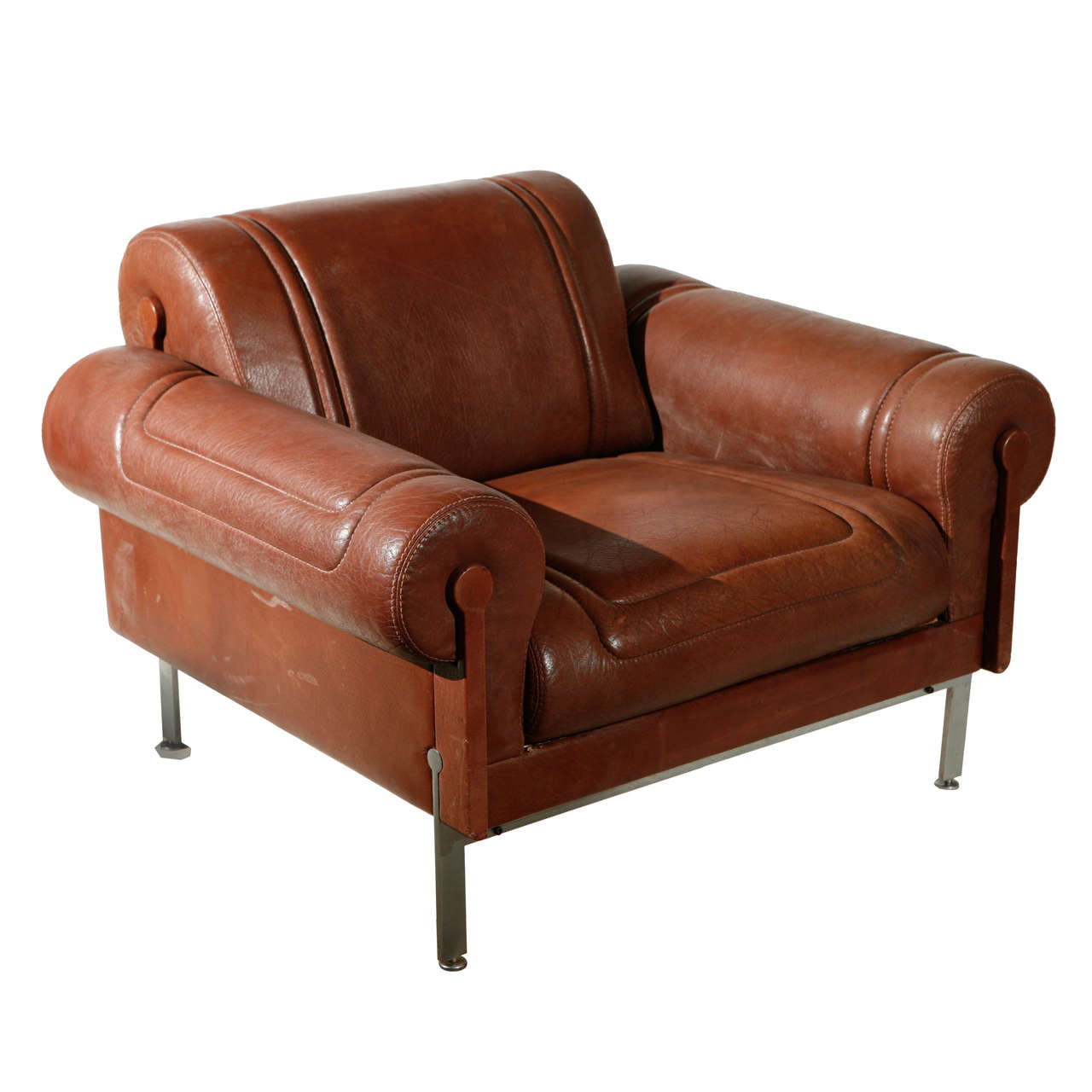 Set of Four Lounge Chairs By Maison Jansen at 1stdibs