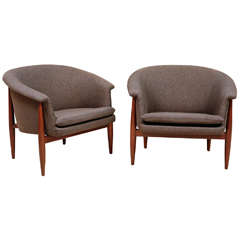 Pair of Danish Drum Chairs