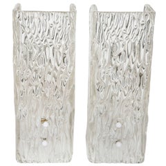 Pair of Glass Sconces by Kalmar