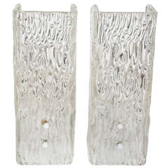 Pair of Glass Sconces by Kalmar 6