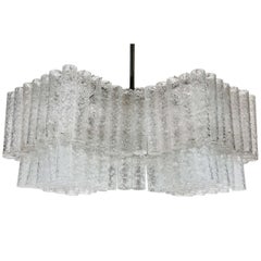 Glass Tube Chandelier by Doria