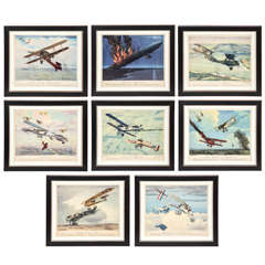 Vintage Litho Prints of Airplanes